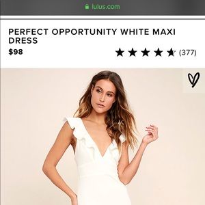 Perfect opportunity white maxi dress- lulus